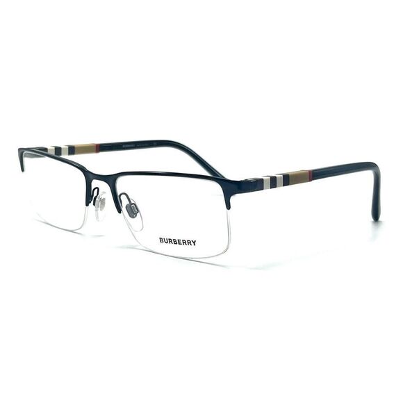 NEW BURBERRY BE1282 1001 BLACK AUTHENTIC EYEGLASSES 55-18 145 - Picture 1 of 3